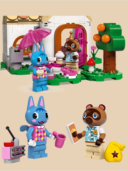 LEGO 77050 Animal Crossing Ущелье Нука и дом Рози, голубой, фото 7