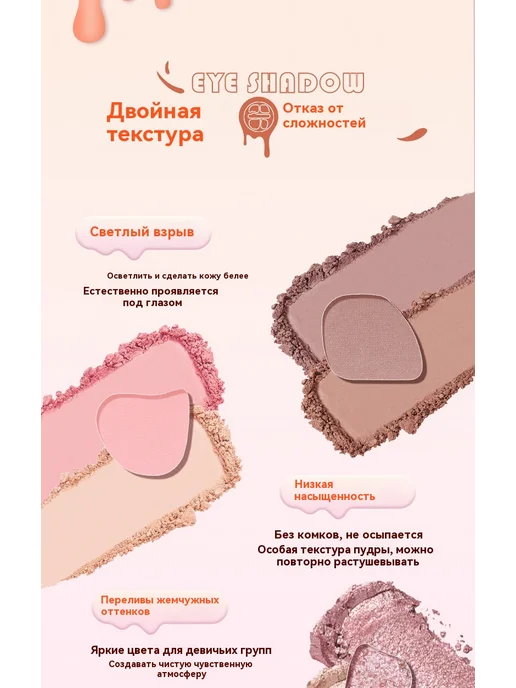 Тени для век Сладкая миндаль 2.8g, 2,8 г, фото 8