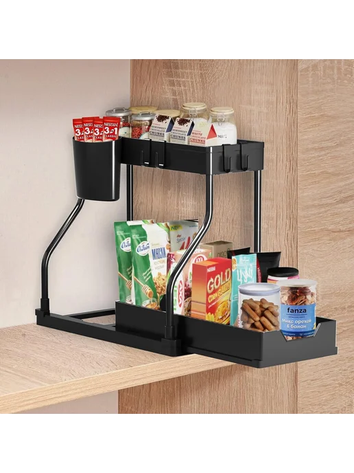 Слоистые стойки для хранения мусора Белый, 2 упаковки, фото 4