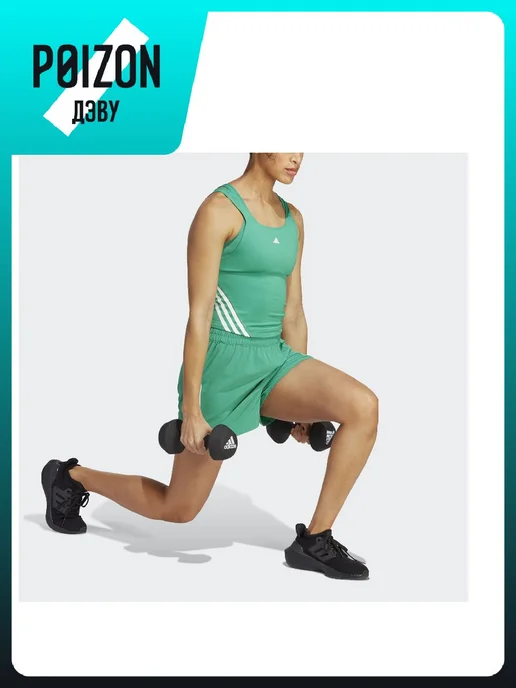 adidas Зеленые Женские Повседневные Шорты, зеленый, фото 5