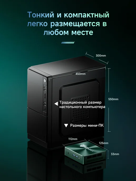 BMAX Мини ПК B6 Turbo Intel i5 8257U 16 ГБ ОЗУ и 512 ГБ SSD Windo…, 16 ГБ, 512 ГБ, фото 4