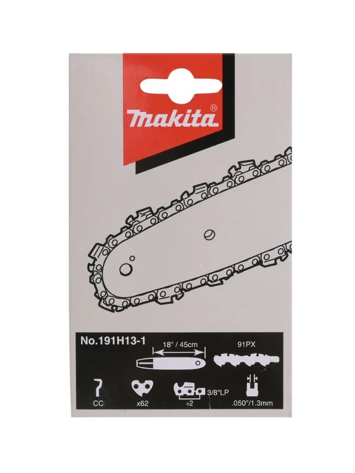 Makita Цепь для пилы 191H13-1 91PX 30 см 12", 3 8", 1.3 мм, 46 зв, серый, фото 3