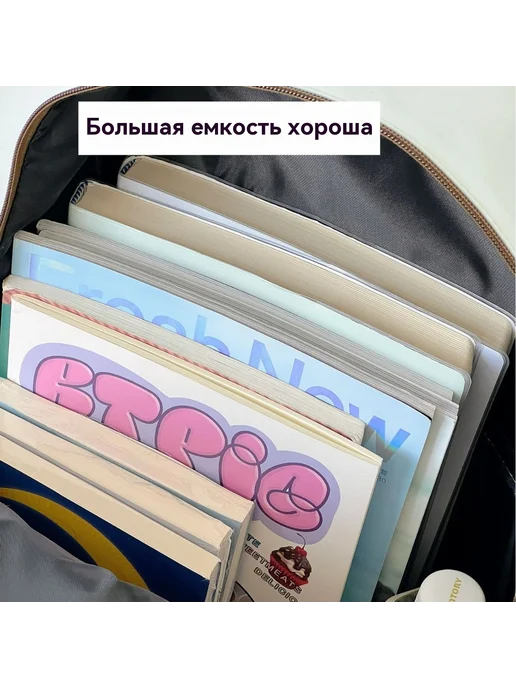 Рюкзак Черный Одна сумка, черный, фото 5