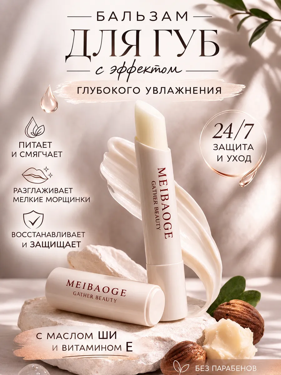 бальзам для губ увлажняющий