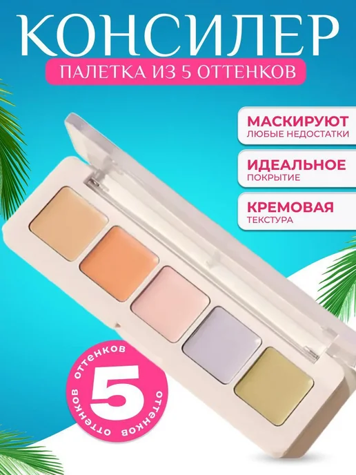 SHEGLAM Консилер для лица палетка корректоров, зеленый