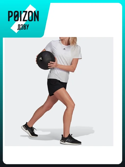 adidas Шорты, черный, фото 4