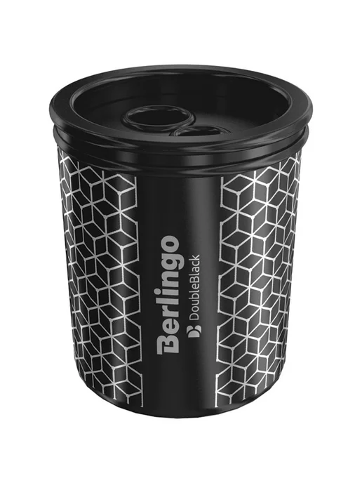 Berlingo Точилка 3 шт Bеrlingo DoubleBlack 2 отверстие контейнер, 3 шт, фото 3