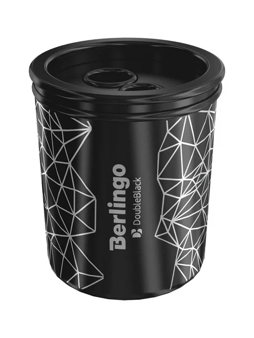 Berlingo Точилка 3 шт Bеrlingo DoubleBlack 2 отверстие контейнер, 3 шт, фото 4