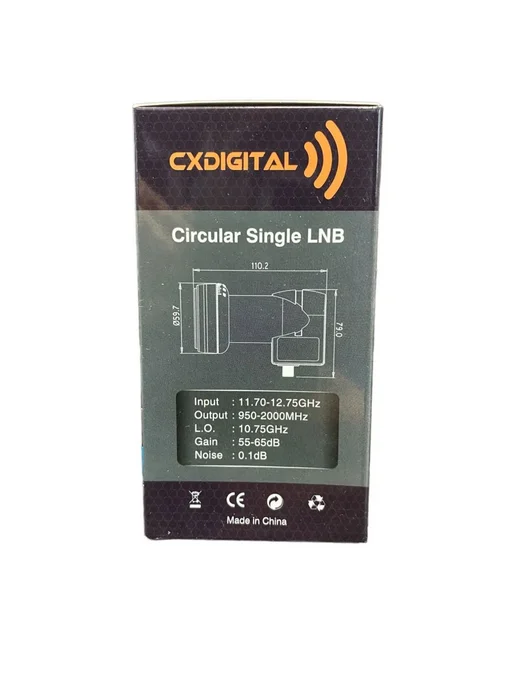 Спутниковый конвертер CXDIGITAL CX-01 (на 1 выход, круговой), оранжевый, фото 4