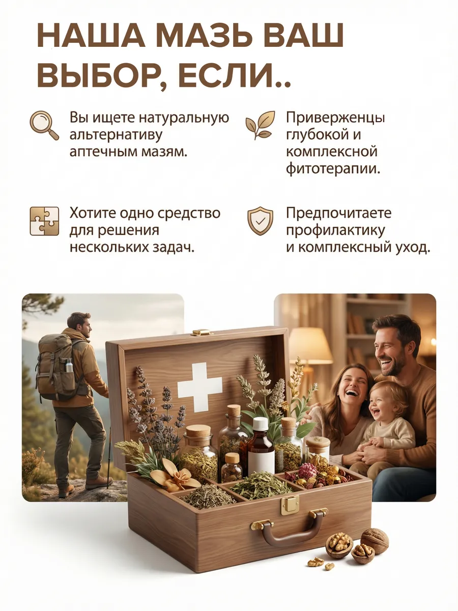 Мазь Черный орех целебная кожа сустав экзема псориаз