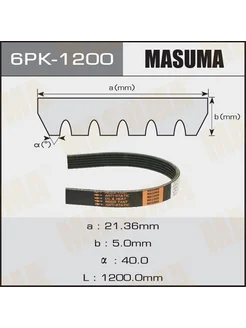 MASUMA Ремень поликлиновый 6PK-1200