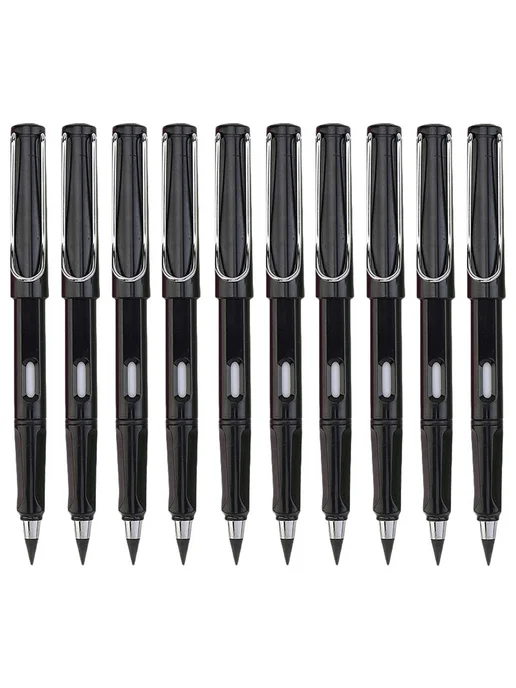 10 шт. eternal pencil No Ink для рисования, черный, 10 шт