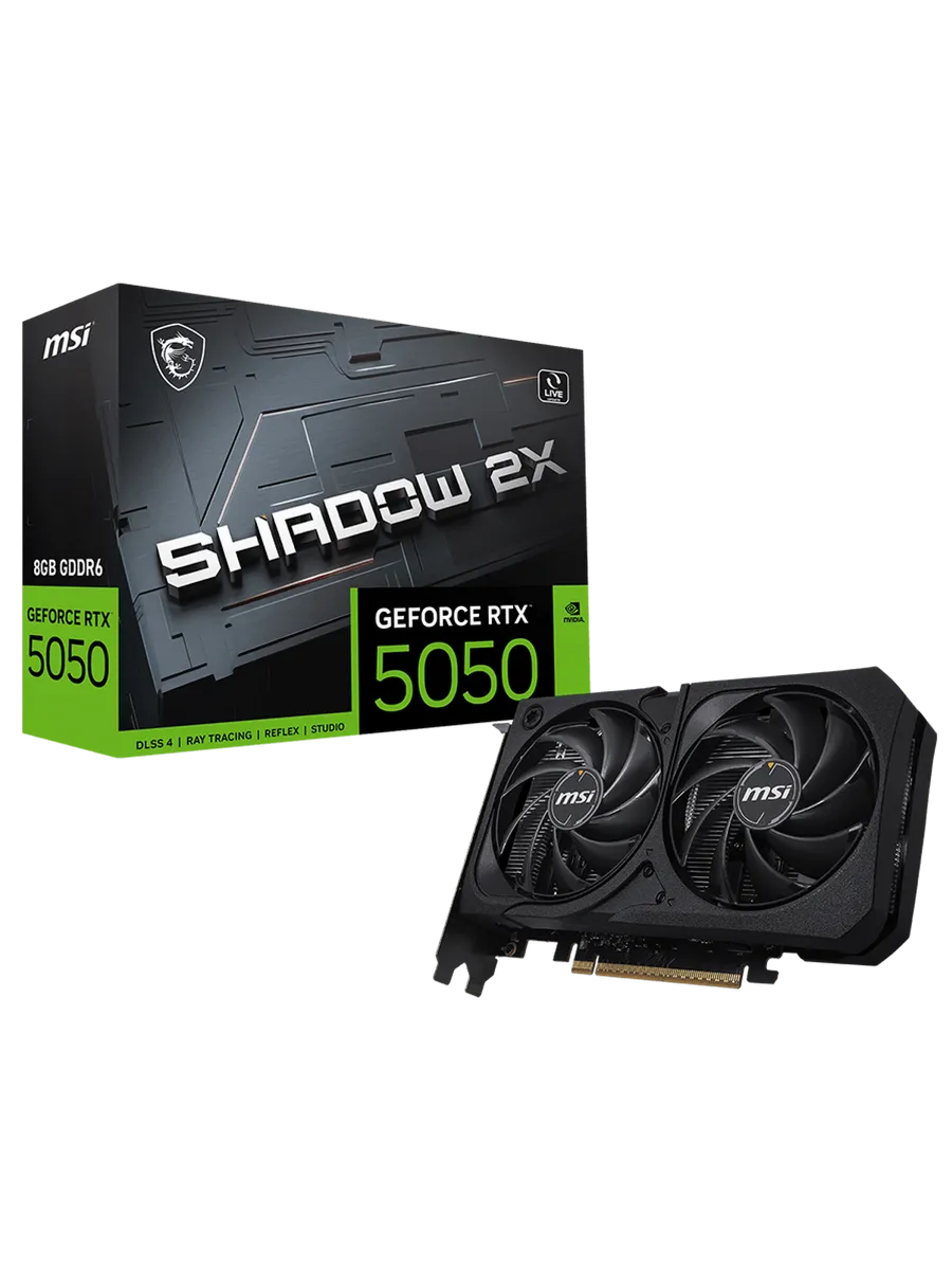 Видеокарта RTX 5050 8 ГБ RTL (RTX 5050 8G SHADOW 2X) MSI 858170018 купить в интернет‑магазине Wildberries