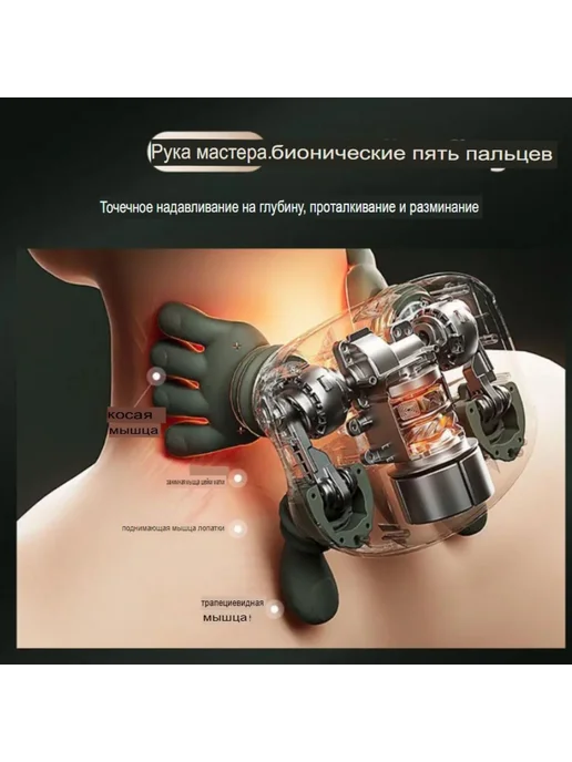 ArmStore-lux Массажер для спины и шеи руки, зеленый, фото 7