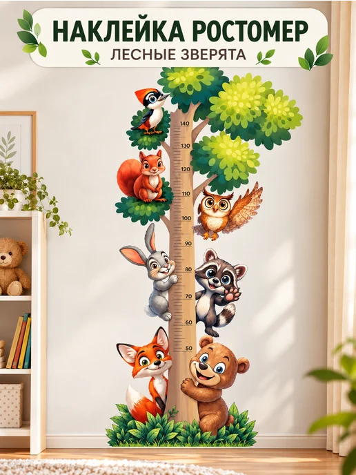 Di.Kids Ростомер наклейка интерьерная на стену, вариант