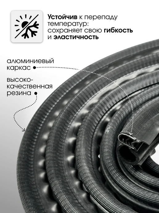 Уплотнители проема двери подходят для ВАЗ 2110-2112 - 4 шт, 4 шт, фото 2
