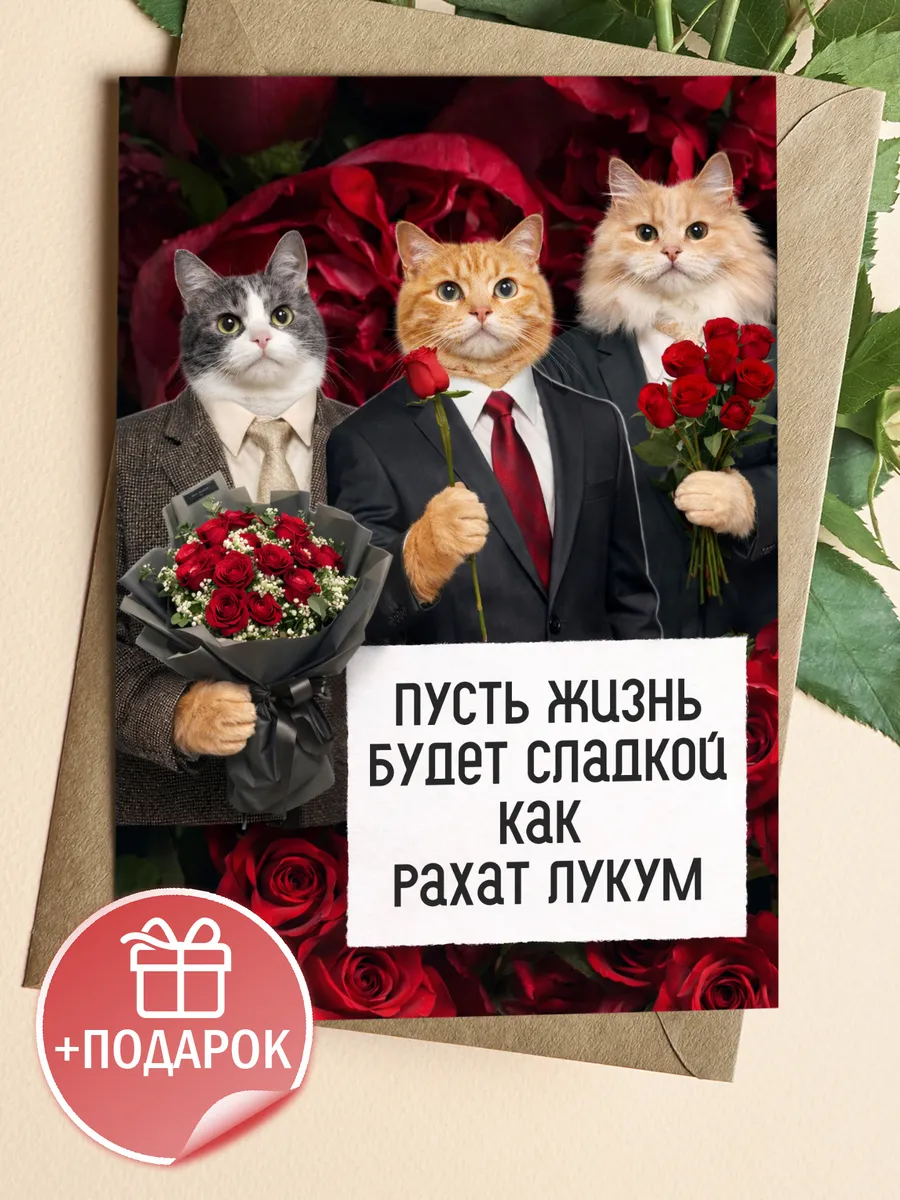 Открытка Пусть жизнь будет сладкой на день рождения
