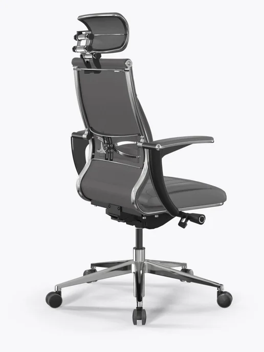 МЕТТА Кресло руководителя Samurai M3-11U - Infinity, серый, фото 2