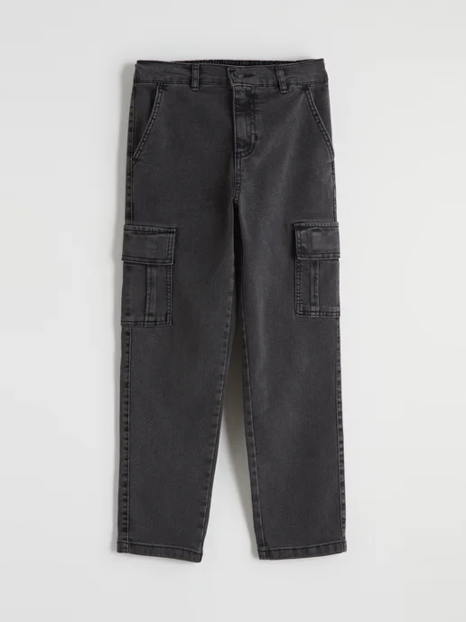 LC Waikiki Джинсы карго regular fit для мальчика, серый, фото 2
