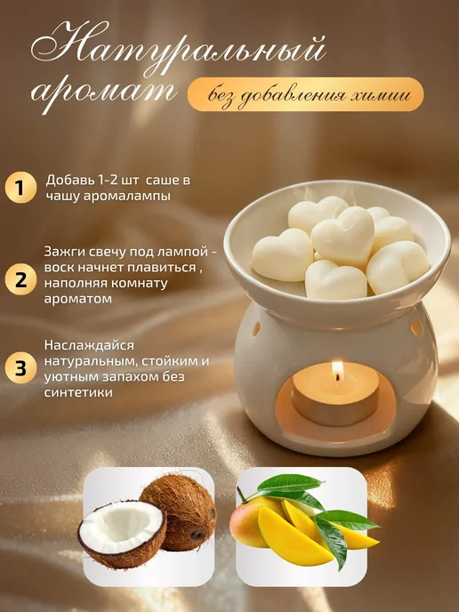 Свечной завод "CandleMint" Ароматическое саше для белья и аромалампы, белый, фото 4