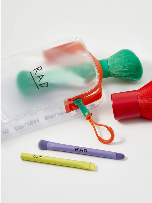RAD Набор кистей для макияжа Solid crush brush, зеленый, фото 4