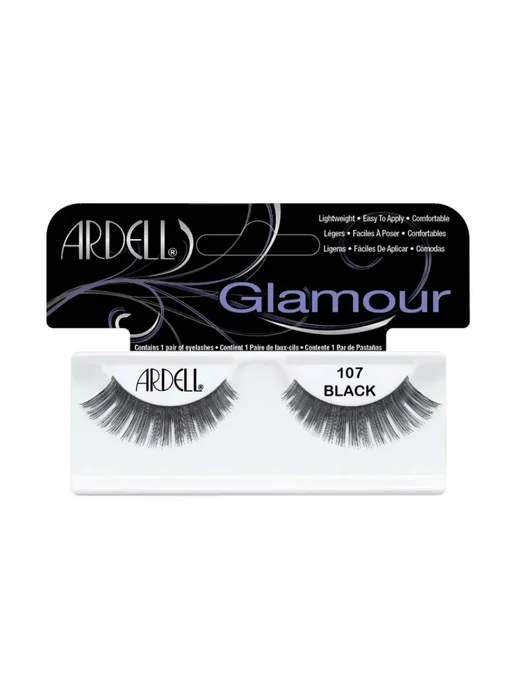 ANDREA Накладные ресницы для глаз многоразовые Glamour 107, черный, фото 2
