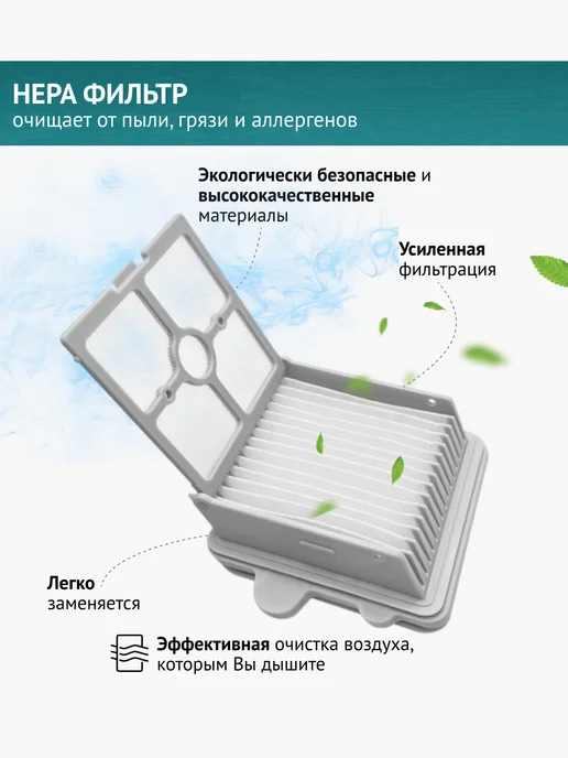 DOCTOR FILTERS HEPA фильтр 2шт. для Roborock F25, 2 шт, фото 3