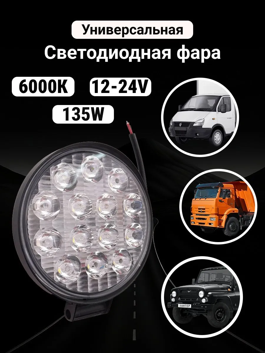 Светодиодная противотуманная фара свет белый