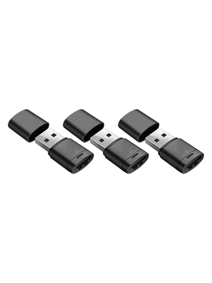 USB-адаптеры для MicroSD, черные.