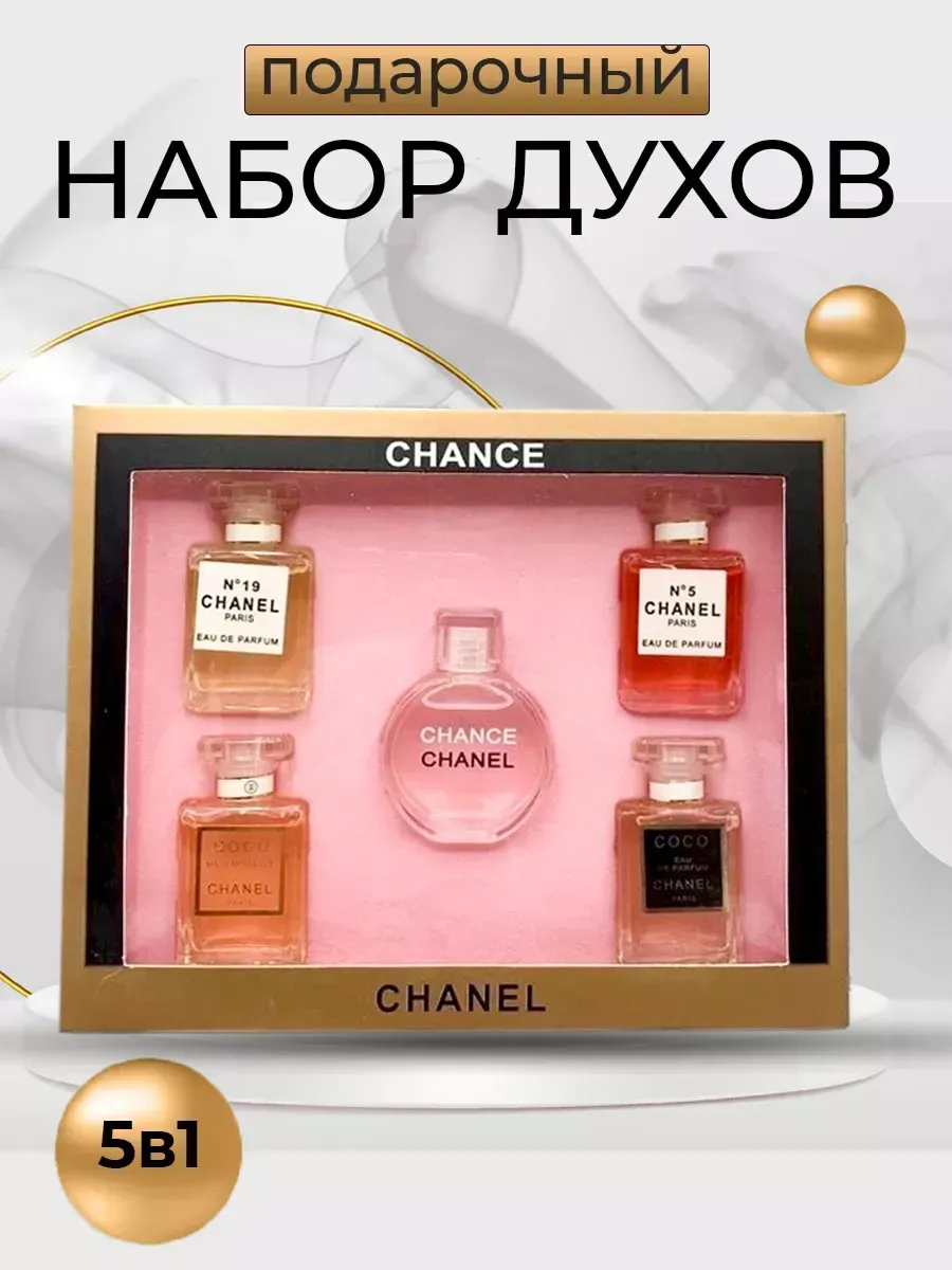 Женский подарочный набор Миниатюр Шанель Шанс 5 в 1