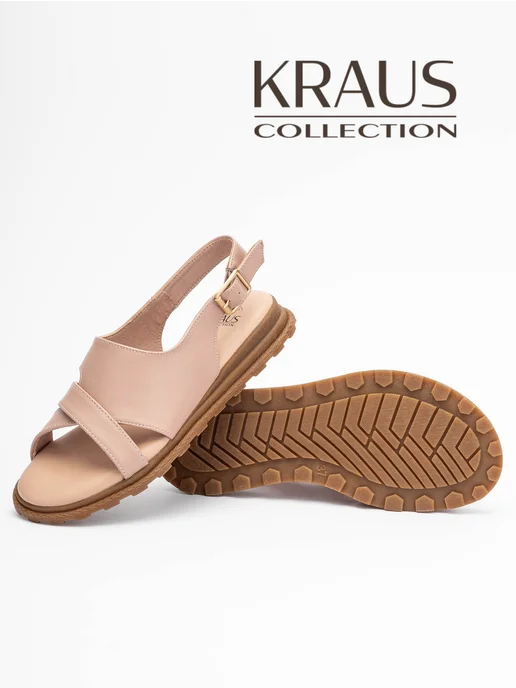 KRAUS Collection Сандалии женские летние кожаные, розовый, фото 4