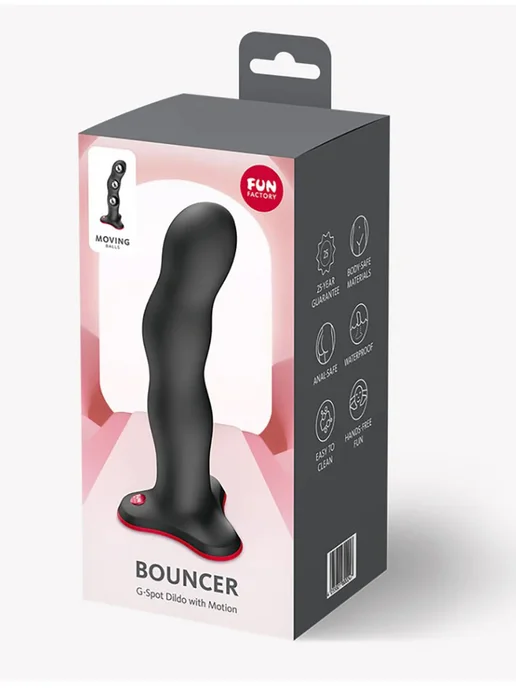 Fun Factory Фаллоимитатор Bouncer, черный, фото 8