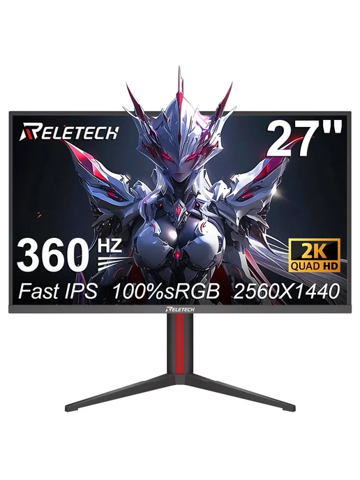 Reletech Монитор для ПК игровой 27", 360 ГЦ, 2560×1440, 2K, 2560x1440