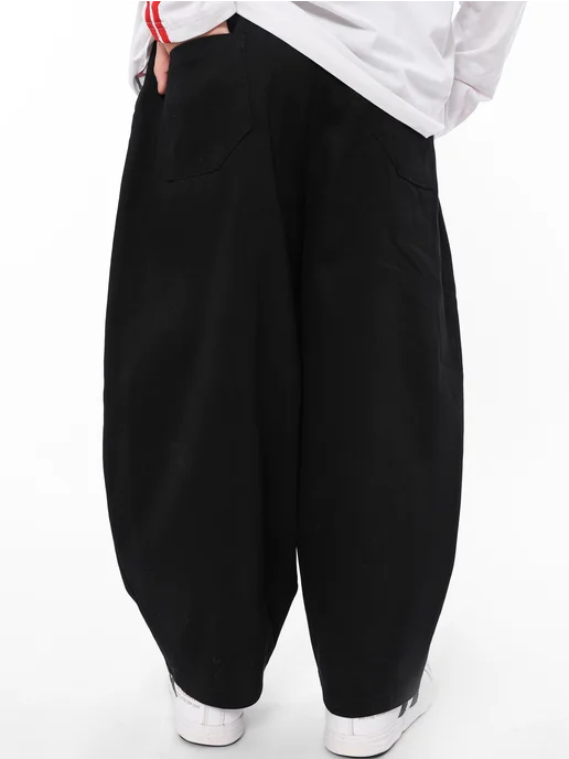 Hale Style Брюки широкие джинсовые, черный, фото 5