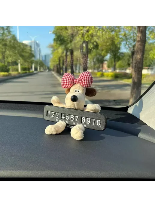 ТВ16 Автовизитка парковочная в машину с номером телефона, черный, фото 4
