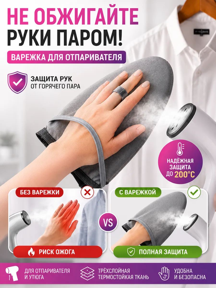 Рукавица для отпаривателя одежды