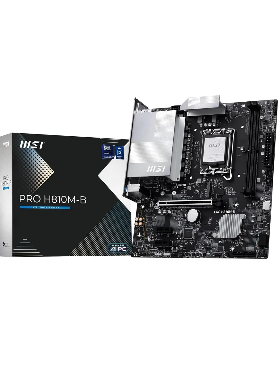 MSI Материнская плата PRO H810M-B, LGA1851