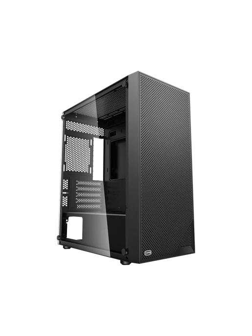 PcCOOLER Корпус для ПК C3B310 BK mATX закаленное стекло без БП черный, черный, фото 4