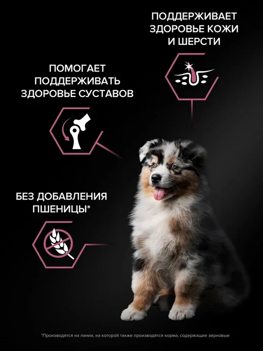 Сухой корм PRO PLAN Кожей для собак, чувствительное пищеварение, щенки, лосось, 12,1 кг, фото 3