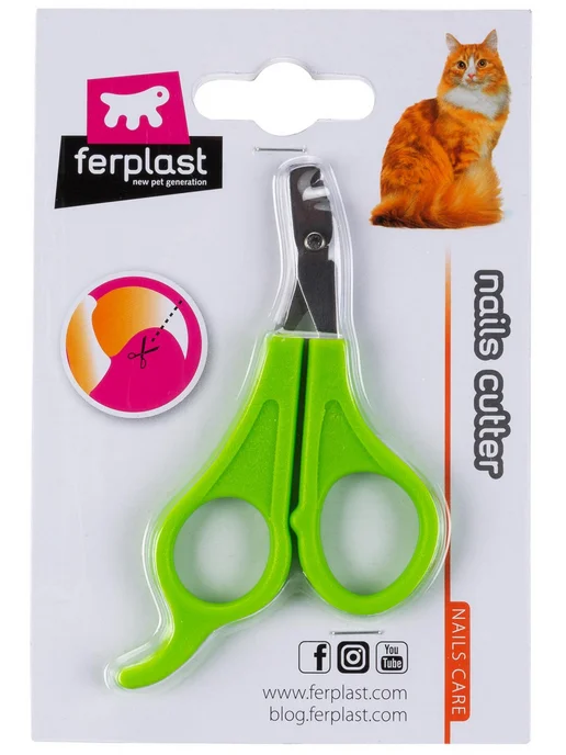 Ferplast Когтерез для кошек собак и грызунов, ножницы для когтей, зеленый, фото 4