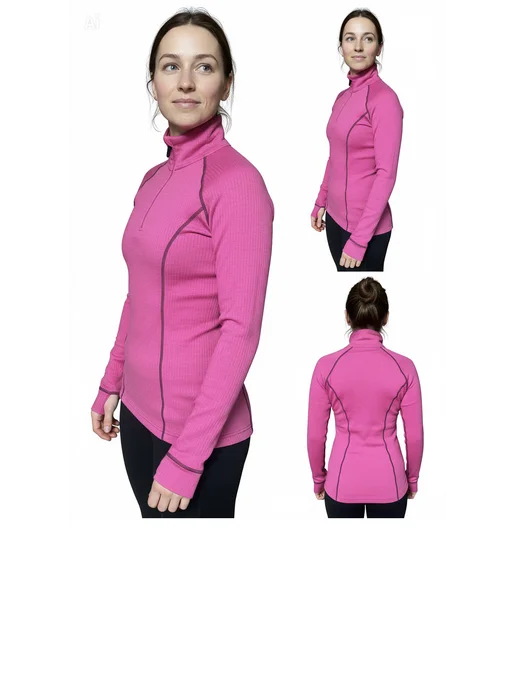 Craft Термобелье рубашка FULL ZIP, розовый, фото 2