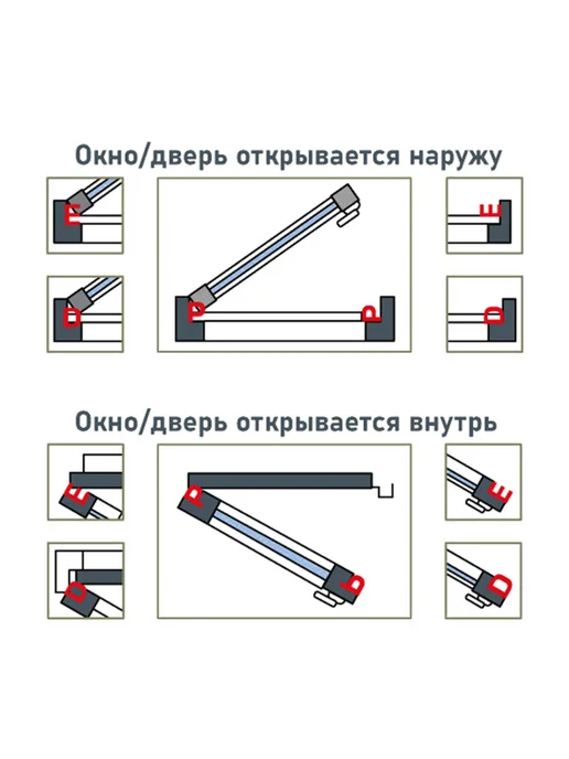 Global Epic Export Резиновый уплотнитель E 4x9 мм черный для окон, 9x8 мм, белый, фото 8