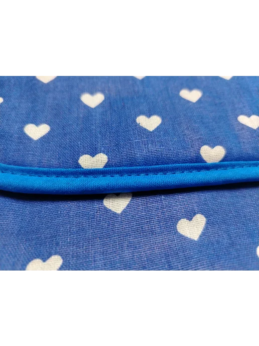 lorena-textile Прихватки кухонные Сердечки на синем, синий, фото 3
