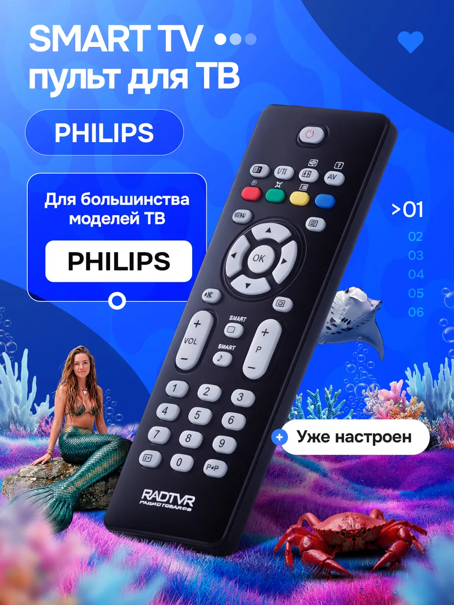 Пульт для телевизора PHILIPS с функцией Smart RC2023601-01