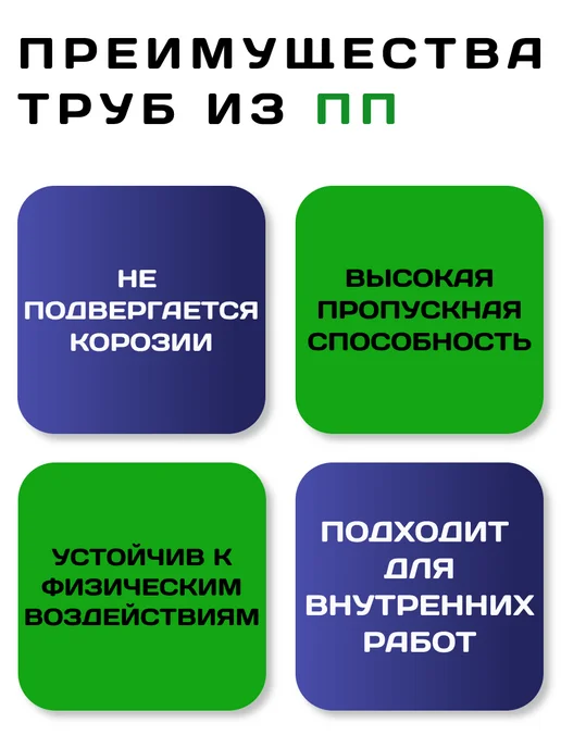 КУБАНЬТЕХНОПЛАСТ Труба для внутренней канализационная Ф50х1.8 - 1 м - 1 шт, 50x1.8, 1 м, фото 2