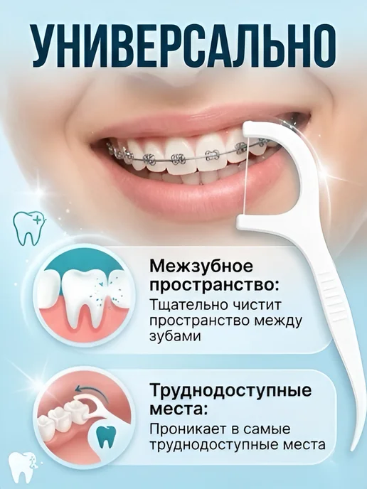 HadAndHadShop Зубочистки с зубной нитью, вариант, фото 4