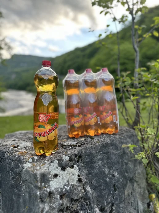 Грушевая газированная минеральная питьевая вода сладкая, 9 л, 6 шт, фото 2