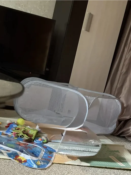 Funny Toys Детский манеж игровой сухой бассейн для шариков, серый, фото 2