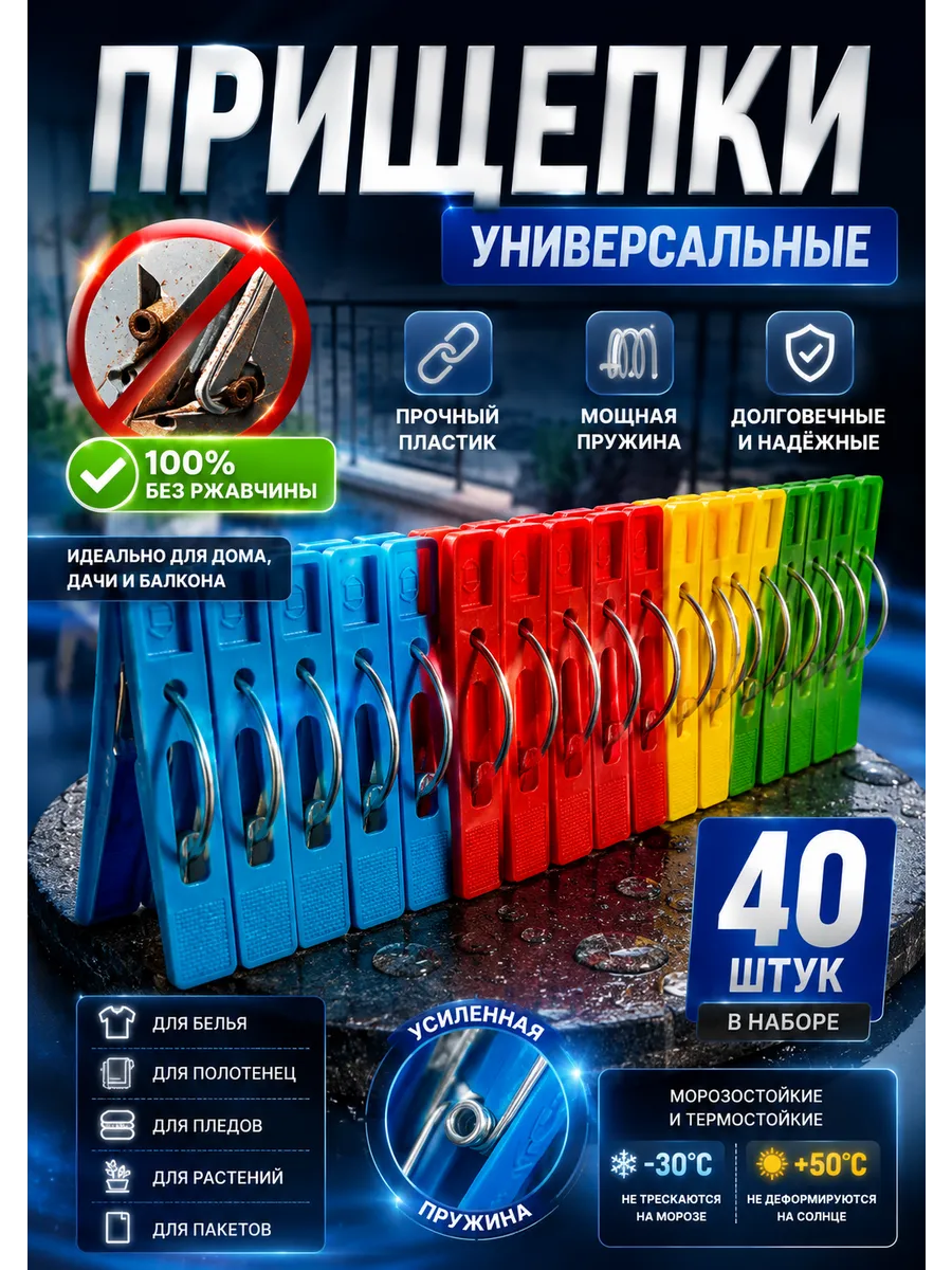 бельевые прочные набор 40 шт