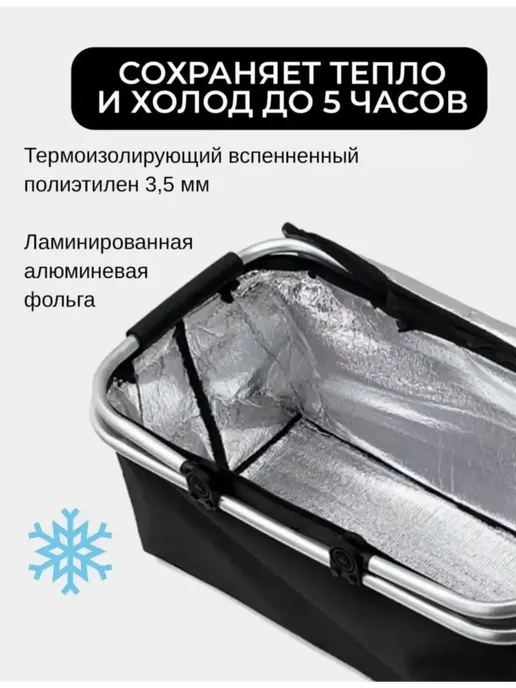 Aliwel Термосумка-корзина для пикника — складная сумка-холодильник, вариант, фото 2